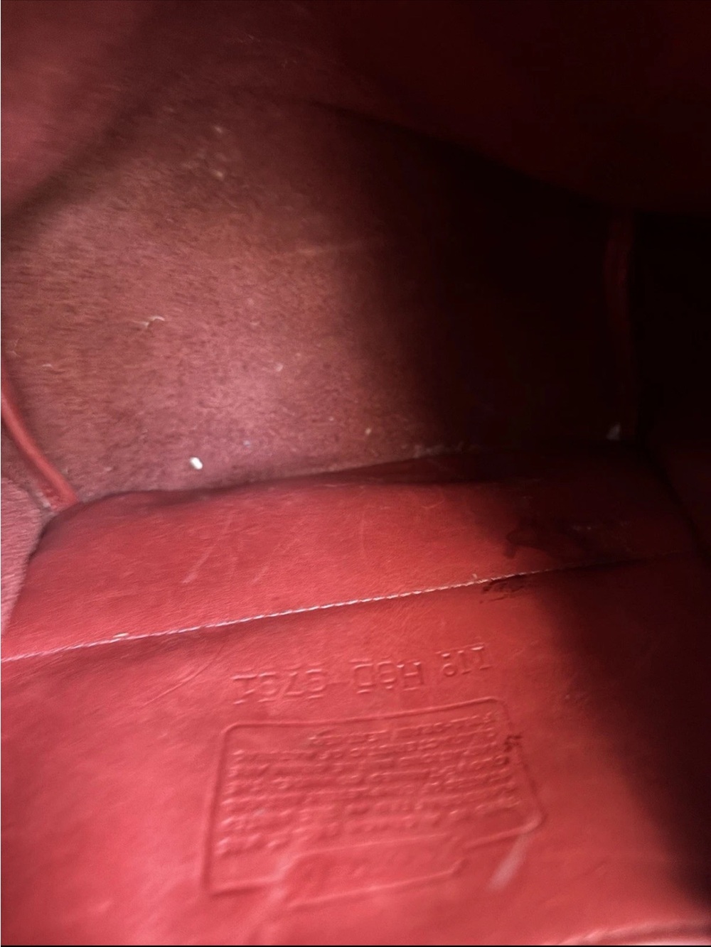 Vintage Coach 90s 9791 Red Leather Daypack Backpack - Picture 15 of 15